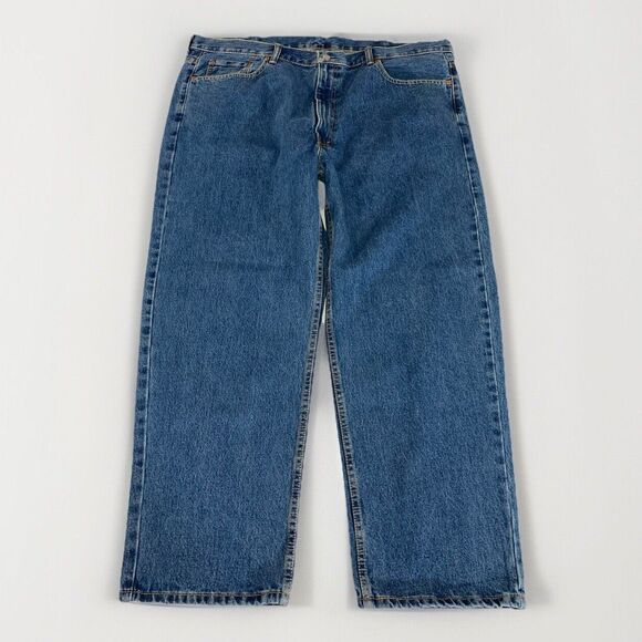 Levi’s 550 Jeans Men’s 44x30 Blue Denim Relaxed Fit Straight Leg Casual Classic - Picture 1 of 14